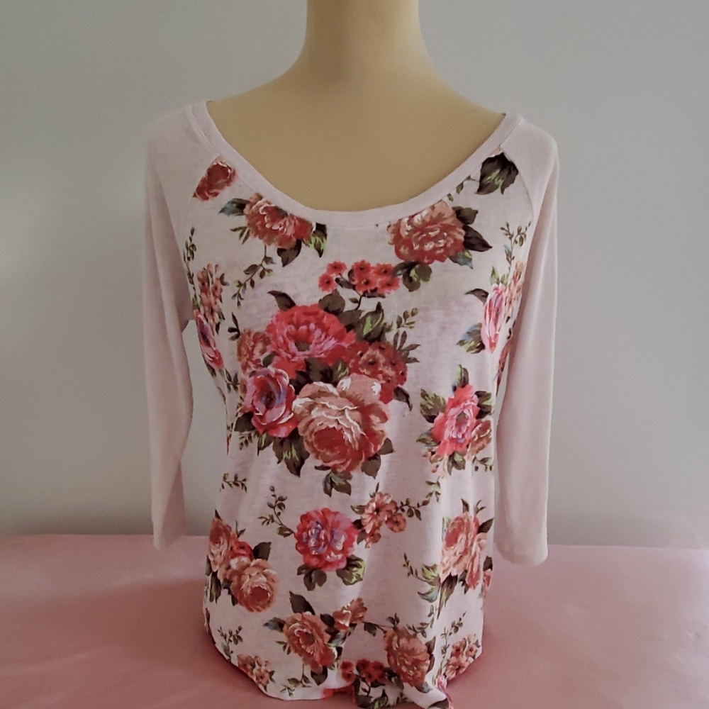 Floral Blush Pink Top